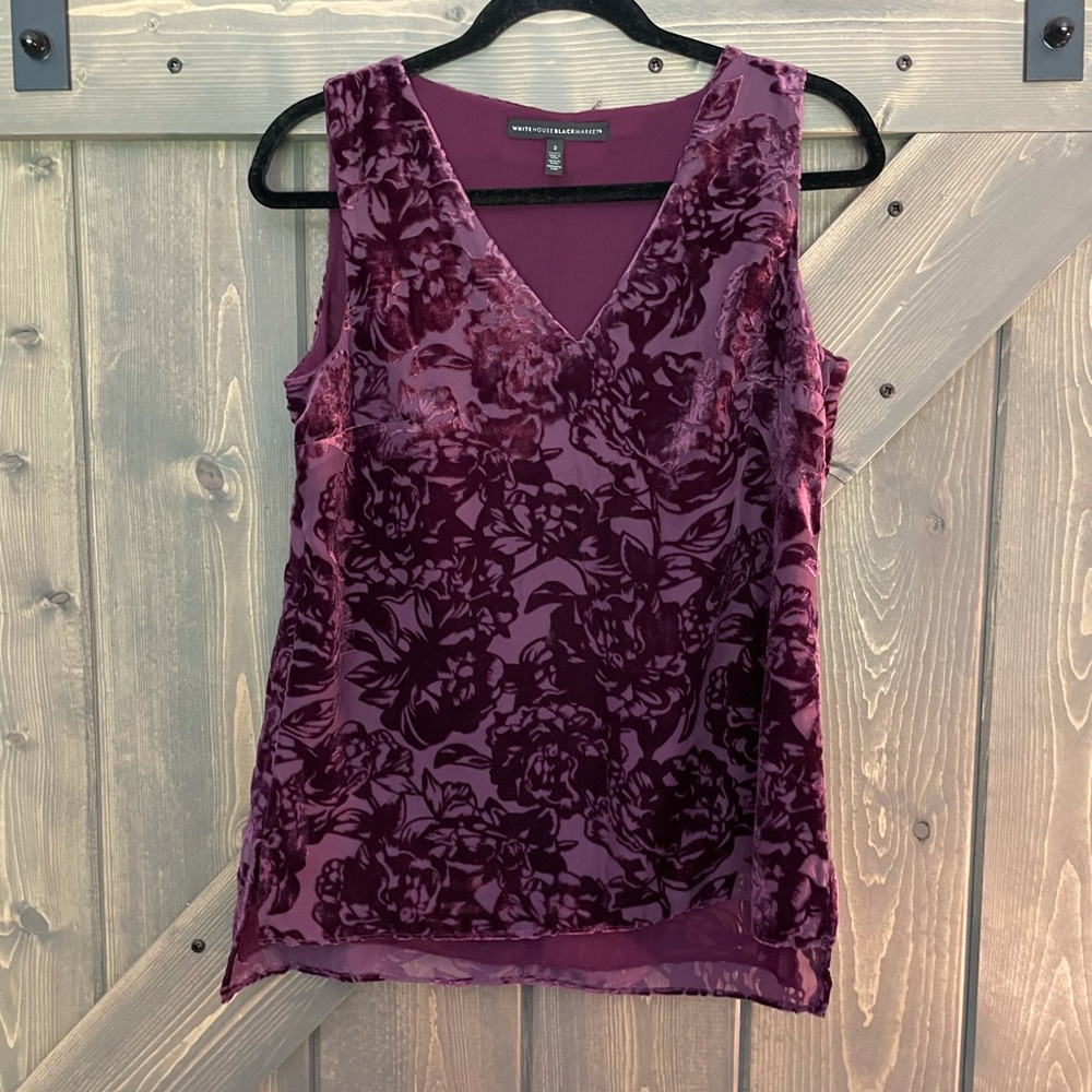 WHBM Burgundy Tank SZ: 2